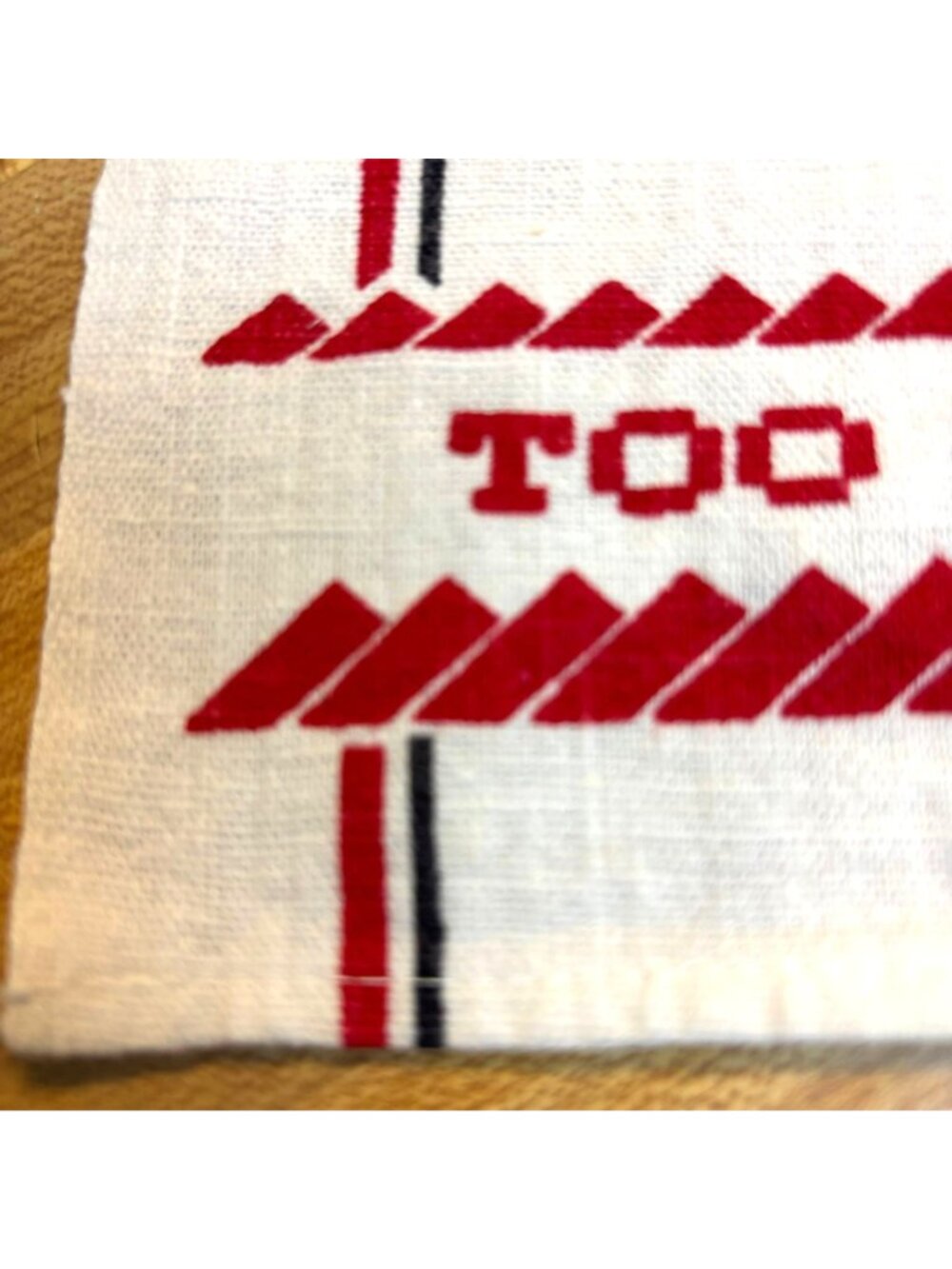 Vintage Americana Kitchen Towel by Martex, Part Linen, "Too Many Cooks Spoil the - Picture 3 of 7